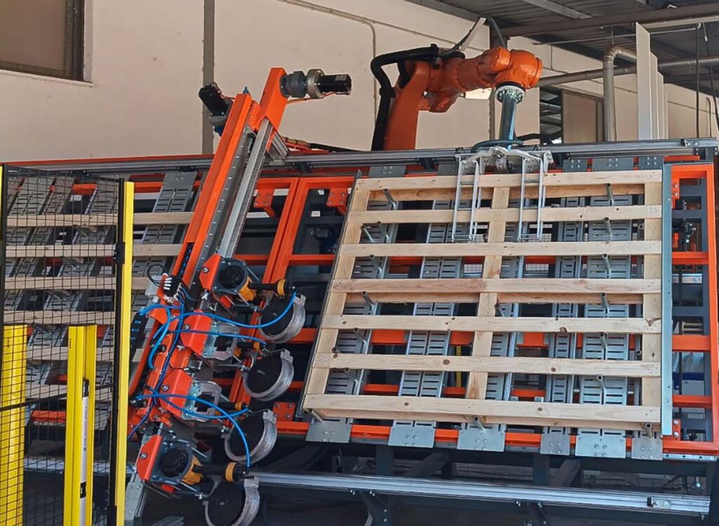 CNC Pallet Nailing Table — Robotic Arm | GWM